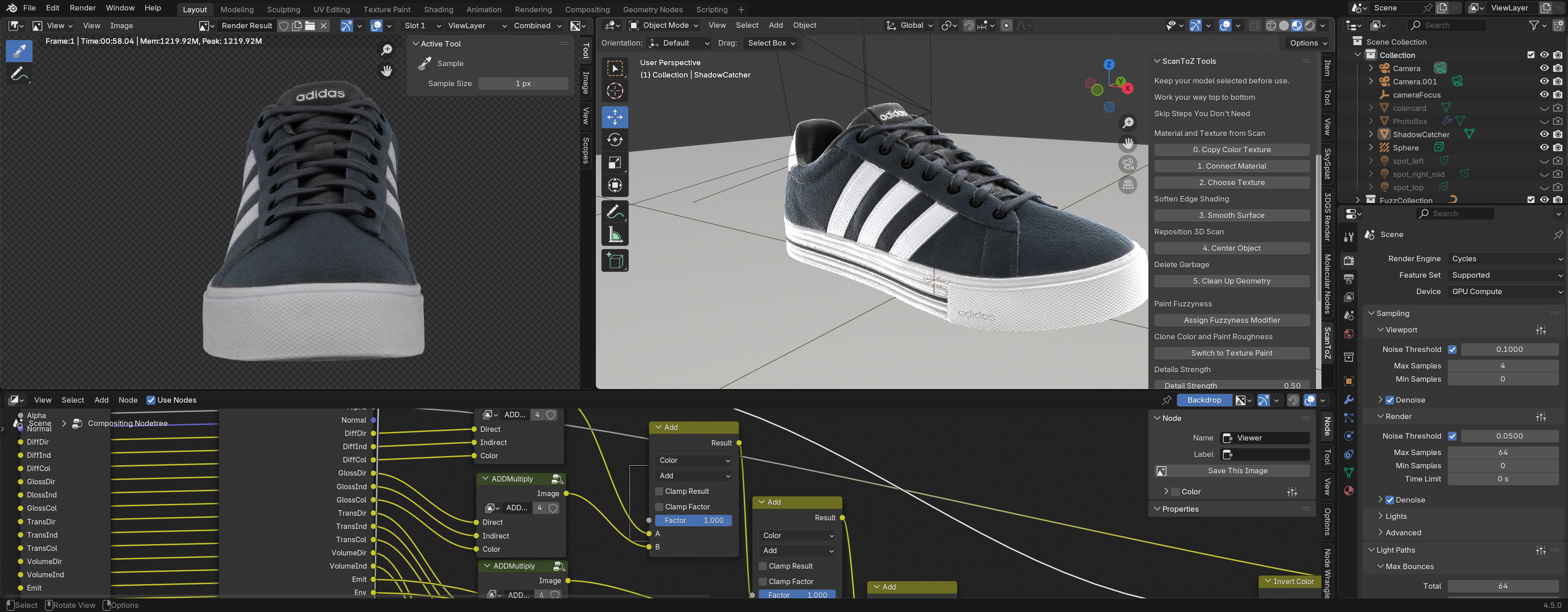 Modehandel Pipeline – Blender Tooling Screenshot